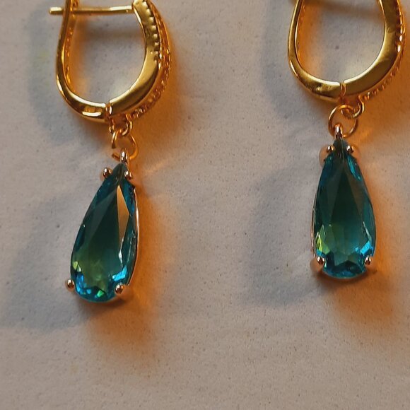 Handmade Jewelry - Brand New 18K Gold Color Handmade Gold Plated Earrings